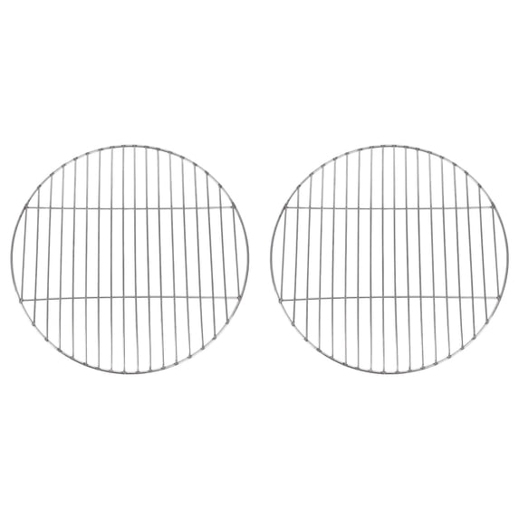 2PCS Cooking Grill Grates, Replacement Cooking Grate for Small 30cm Grill, Cooking Grate and Grate Replacement Parts Round Steel Grilling Rack Grid