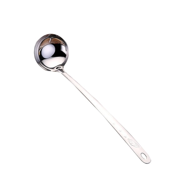 2PCS Cooking Ladles Soup Spoon, Clearance, Serving Scoop And Ladle Strainer Set Stainless Steel Heavy Duty Soup Ladle Colander with Mirror Finish, Perfect for Hotpot Stirring, Deep Wide Enough(C)