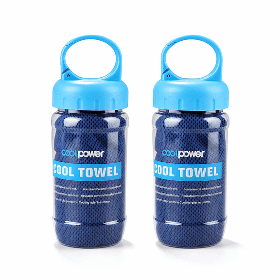 2PCS Cooling Towel, Microfiber Cool Ice Towel for Neck Soft Breathable for Fitness Guys Microfiber Stay Cool