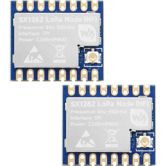2PCS Core1262 HF LoRa Module, SX1262 Chip, Meshtastic Devices,Long-Range Communication, Anti-Interference, Suitable for Sub-GHz Band