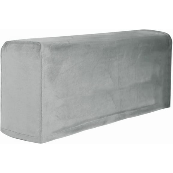 2PCS Couch Arm Cover, Velvet Stretch Armrest Covers, Luxury Soft Cozy Spandex Anti-Slip Arm Covers for Sofa Couch Chair Recliner Armchair Slipcovers Protector for Recliner Sofa