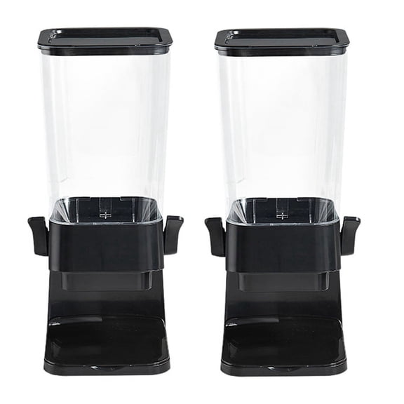 2PCS Countertop Dispenser Indispensable Countertop Container Countertop Container for Candy Dispenser,Black