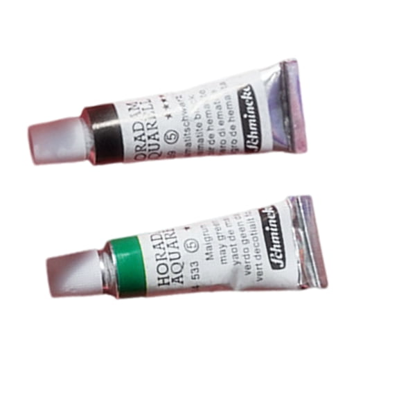 2PCS Creative Watercolor Pigment Hair Clip Barrettes For Art Students Side Hairpin For Artistic Expression Dressingup