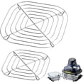 thumbnail image 1 of 2PCS Crisper Stainless Steel Rack Compatible with Ninja Glass Air Fryer, Air Fryer Accessories for Ninja Crispi Air Fryer FN101 Ninja Crispi Pro Air Fryer AS101, 1 of 7