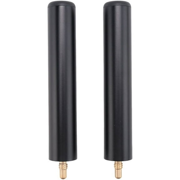 2PCS Cue Stick Extender 6inch Billiards Pool Cue Extension for Billiard Cues Black