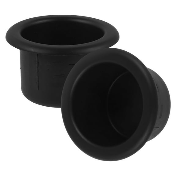 OUNONA 2Pcs Rv Cup Holder Insert Black Convenient Stable Drink and Small Item Holder for Yacht Boat