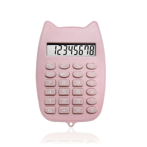 2PCS Cute Candy-Colored Handheld Calculator - Mini Portable Computing Tool, Multifunctional Compact Computer for Students and Office Use. Stylish Design