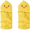 2PCS Cute Duck Beauty Blender Holder, Cartoon Animal No Drilling