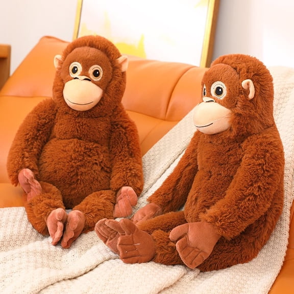 2PCS Cute Punch Monkey Hug Plush Toy Stuffed Monkey Plush MonkeyThrow Pillow