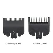 2PCS Cutting Guide Comb Hairdressing Tool 1.5mm 3mm Set Colorful Limit Comb Set Compatible with WAHL Electric Hair Clipper