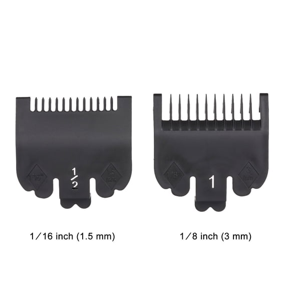 2PCS Cutting Guide Comb Hairdressing Tool 1.5mm 3mm Set Colorful Limit Comb Set Compatible with WAHL Electric Hair Clipper