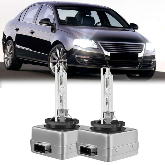 2PCS D3S HID Headlight Bulb, D3S D3R D3C Headlight 6000K Car Lamp Super White Xenon HID Bulbs Replace