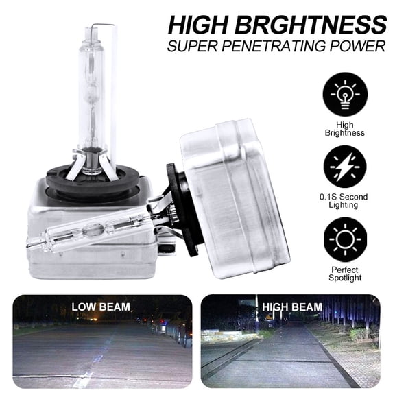 2PCS D3S HID Headlight bulb For JEEP Cherokee 2015-2019 High/Low Beam D3S headlight 35W 6000K White