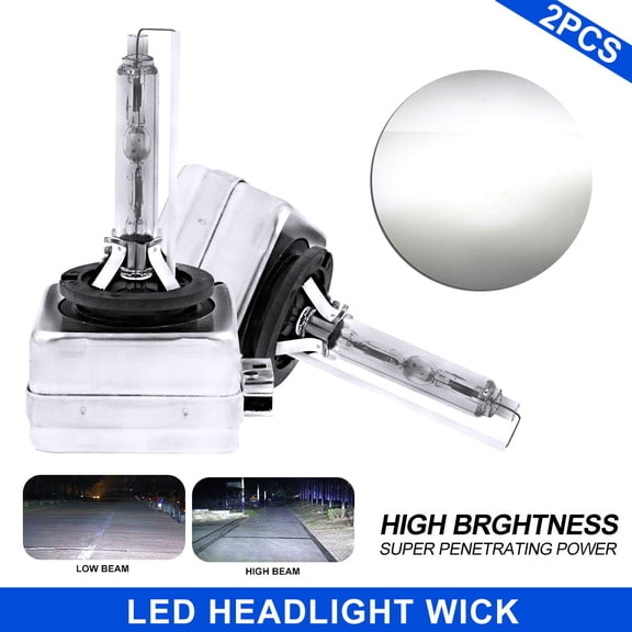 2PCS D3S Headlight For Jeep Cherokee 2014 - 2018 Xenon HID Headlight High/Low Bulbs 6000K D3S headlight 35W