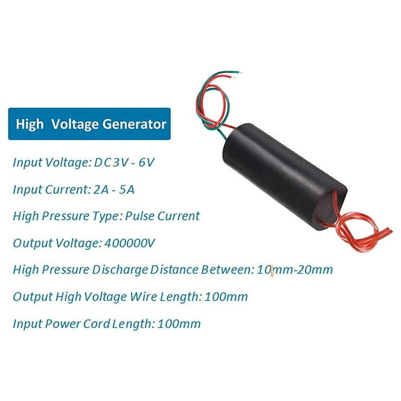 2PCS DC 3v-6v to 400kV 400000V Boost Step-up Power Module High-voltage Generator