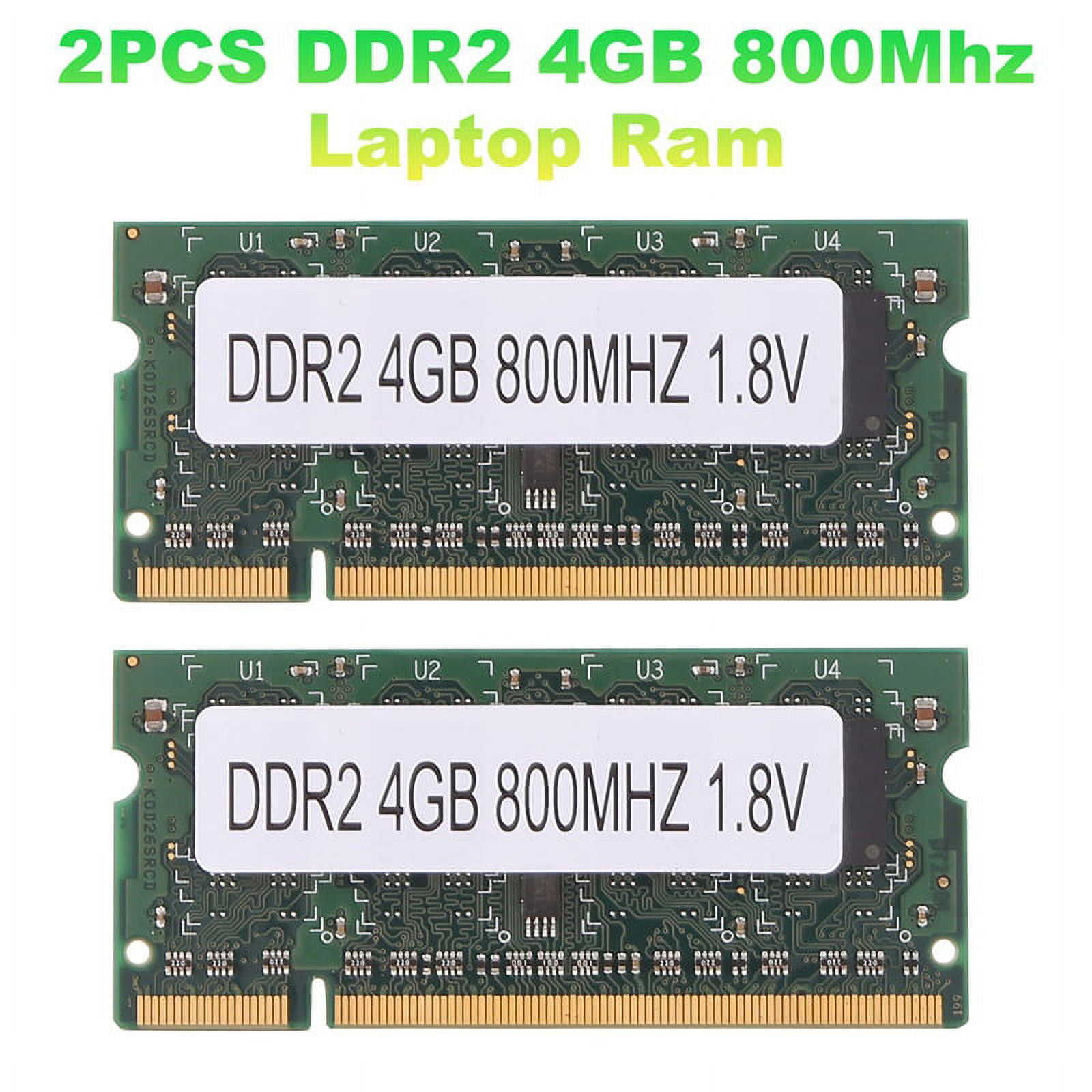 2PCS DDR2 4GB 800Mhz Laptop Ram PC2 6400 2RX8 200 Pins SODIMM for ...