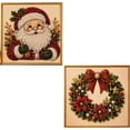 thumbnail image 1 of 2PCS! DIY Christmas Pearl Diamond Painting Art Kit for Adults, Beginner-Friendly, 2027 3D Raised Pearl Beads Craft with Shimmering Effect, Handmade Art Craft for Home Wall Decor, 1 of 10