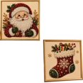 thumbnail image 1 of 2PCS! DIY Christmas Pearl Diamond Painting Art Kit for Adults, Beginner-Friendly, 2027 3D Raised Pearl Beads Craft with Shimmering Effect, Handmade Art Craft for Home Wall Decor, 1 of 10