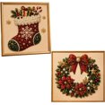 thumbnail image 1 of 2PCS! DIY Christmas Pearl Diamond Painting Art Kit for Adults, Beginner-Friendly, 2027 3D Raised Pearl Beads Craft with Shimmering Effect, Handmade Art Craft for Home Wall Decor, 1 of 10