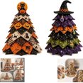 thumbnail image 1 of 2PCS DIY Halloween Quilted Fabric Tree Kit - 3D Layered Fabric Tree Quilting Sewing Art Craft kit - Handmade Halloween Holiday Tree for Home Decor, 1 of 7