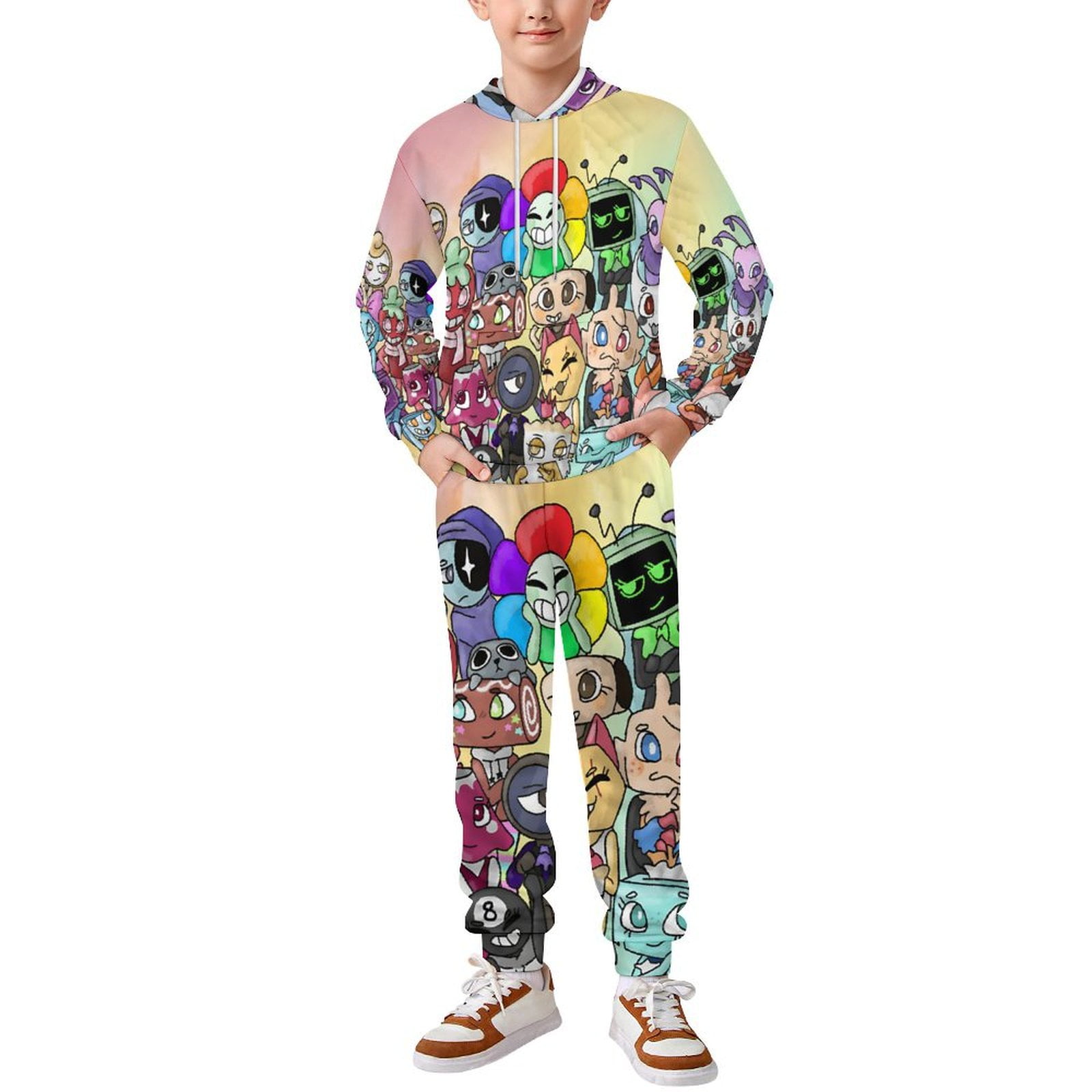 Dandy's World Hoodie JAKEYU Boys Dandy's World Sweatshirt Set Boys