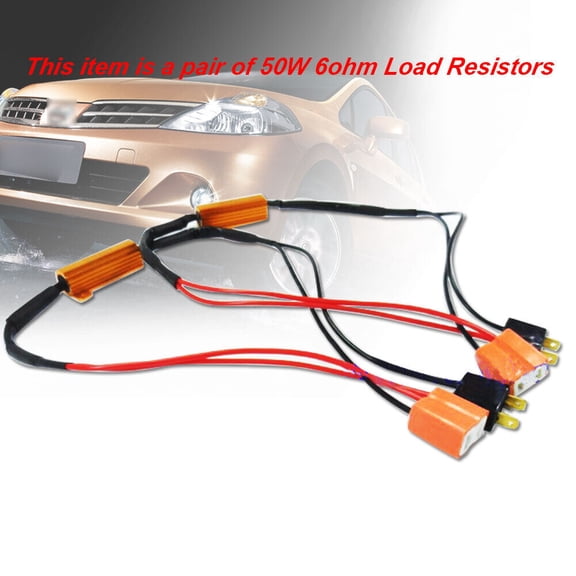 2PCS Dedicated Decoder Decoder Resistance 50W For Car Headlight Car Light Blub