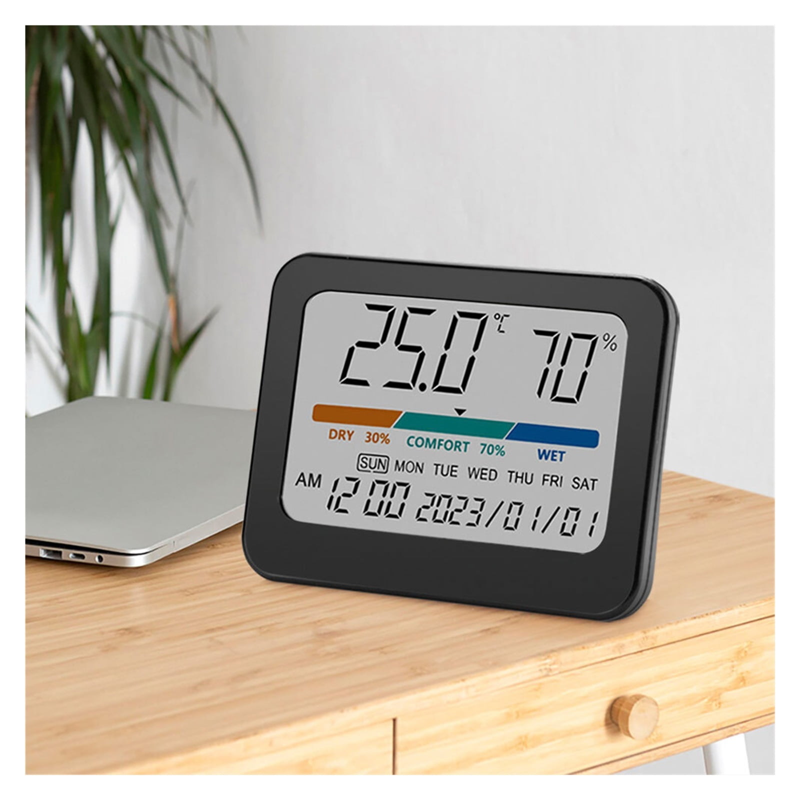 2PCS Digital Temperature Humidity Meter Room Thermometer Max Min Records for Home Office Bedroom ,Fast Response