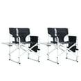thumbnail image 1 of 2PCS Director Chair with Side Table and Storage Bag for Outdoor, Folding Chair, Camp Foldable Camping Chair, 1 of 9