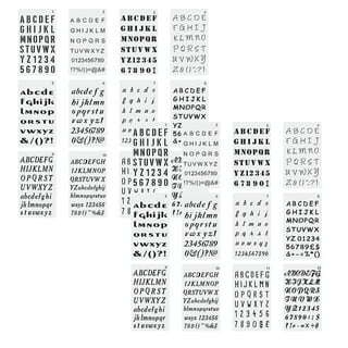 Rough Western Lettering Stencil by StudioR12, Reusable Full Alphabet Stencils  for Journaling, Craft Template