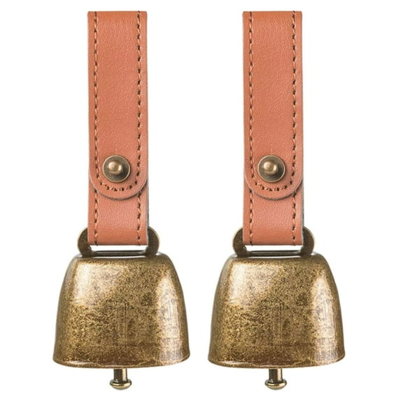 2PCS Dog Bells for Pet Collar Loud Pendants Dogs Outdoor Training Collar Cats Cowbell Walking Training Pet Clip Bells AntiLost Collar Clip Outdoor Supply