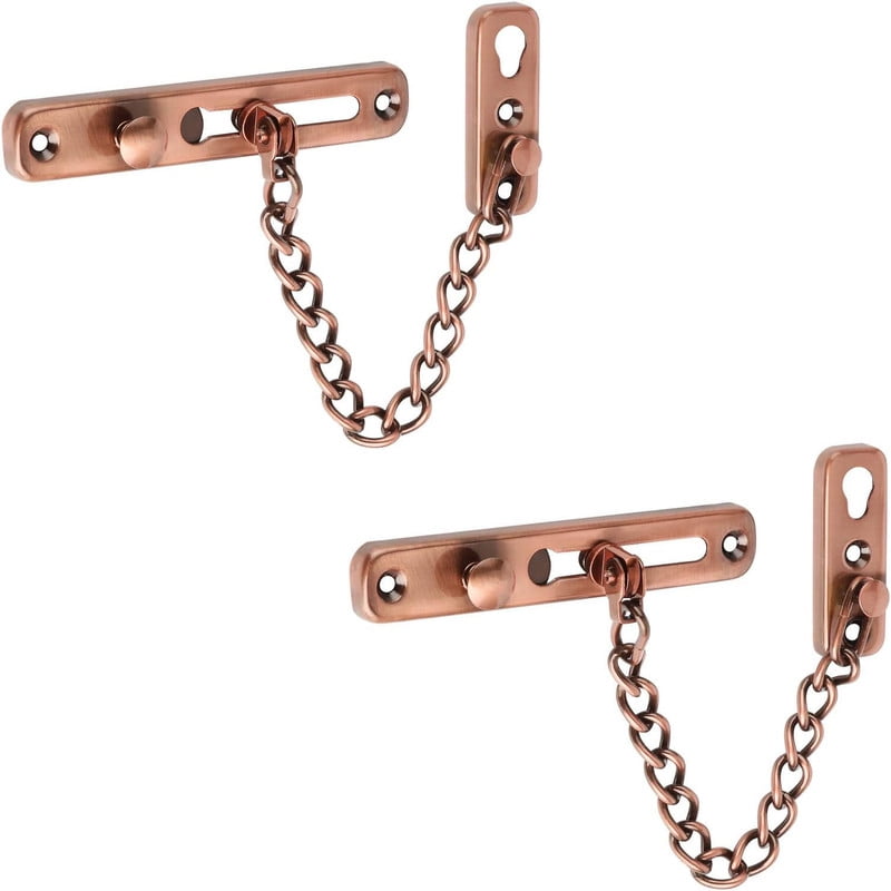 Fixed Chain Lock 2PCS Door Chain Lock, Stainless Steel Security Chain Guard, Door Chain ...