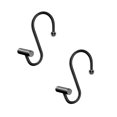 2PCS Door Towel Rack, Hook Bathroom Curtain S Metal Small Finishing