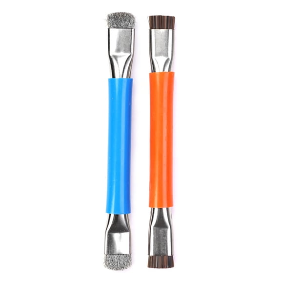 2PCS Double Head Brushes for Electronics Repair, Anti-Static & Steel Wire Brush for Circuit Board Maintenance