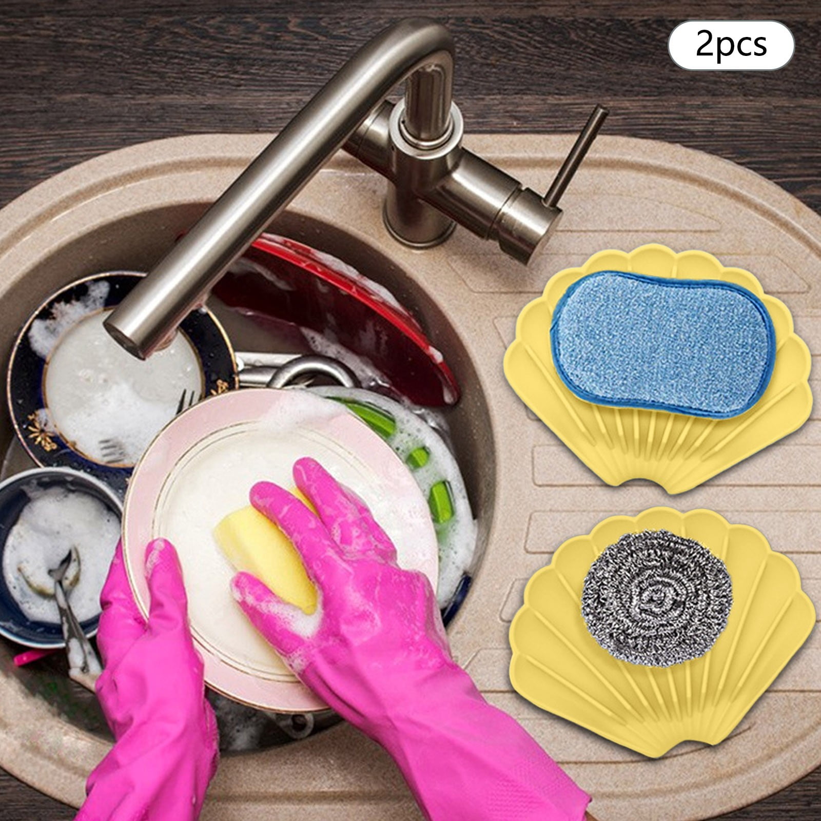 2PCS Drain Silicone Soap Box Deflecting Soap Dish Non Slip Soap Mat