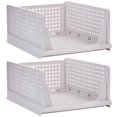 thumbnail image 1 of 2PCS Stackable Clothes Storage Boxes with Built-in Clothes Rack for Drawer Organization and Efficient Space Saving, 1 of 6