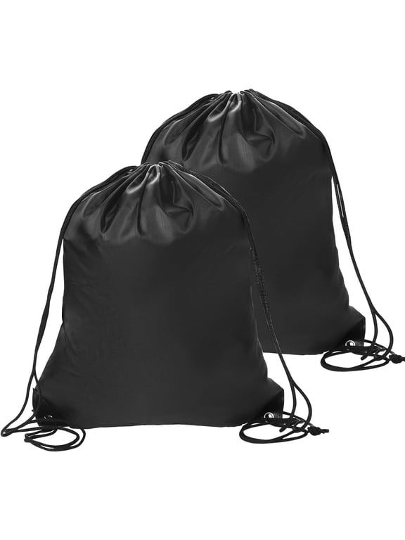 2PCS Drawstring Bags PE Bags Drawstring Gym Bag Fluorescent Green Draw String Bags Drawstring Backpack for Sports, Gym, Travel, Swimming, Beach for Women Men