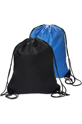 2PCS Drawstring Bags PE Bags Drawstring Gym Bag Fluorescent Green Draw String Bags Drawstring Backpack for Sports, Gym, Travel, Swimming, Beach for Women Men