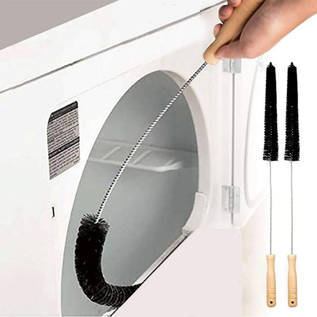 2PCS Dryer Lint Vent Cleaning Brush, Pipe Cleaning Brush, Washing