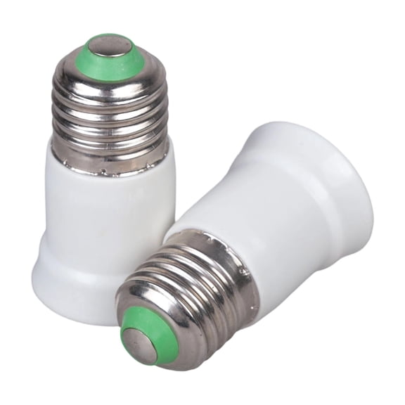 2PCS E27 Lamp Socket Extension Converter E27 Light Socket Suitable For LED Bulbs Ceiling Fan Lights And Security Cameras