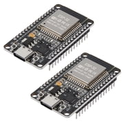 2PCS ESP-32 Development Board USB-C, 2.4GHz Dual Mode WiFi+Bluetooth 4.2 Dual Core Microcontroller Support AP/STA/AP+STA, CP2102 Chip