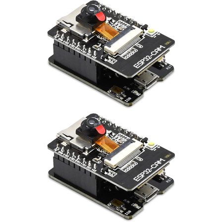 2PCS ESP32-CAM-MB, ESP32-CAM W BT Board ESP32-CAM-MB Micro USB to Serial Port CH-340G with OV2640 2MP Camera Module Dual Mode