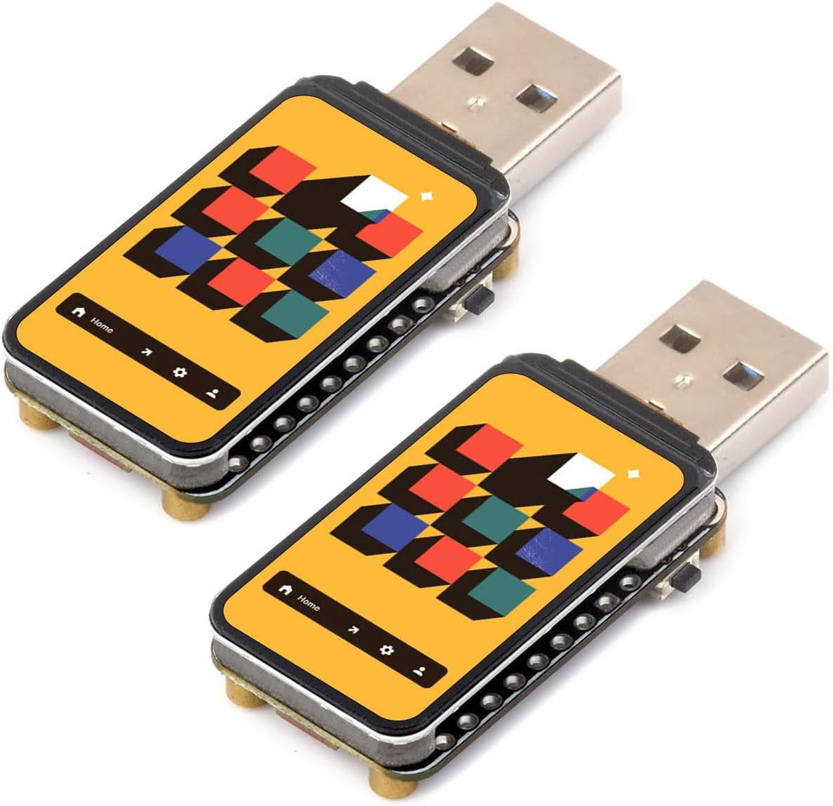 2PCS ESP32-S3 1.47inch Display Development Board, Dual-core Processor Up to 240MHz Frequency, 172×320, 262K Color, Supports Wi-Fi & BLE 5, with Colorful RGB LED, ESP32 with Display
