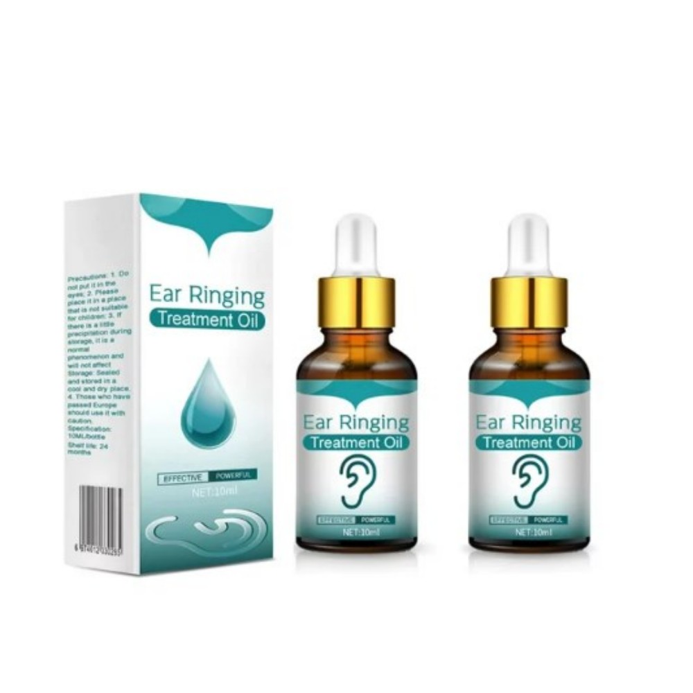 2PCS Ear Ringing Relieving Drops Relieve Deafness Tinnitus Itching Earache Health Care Treatment
