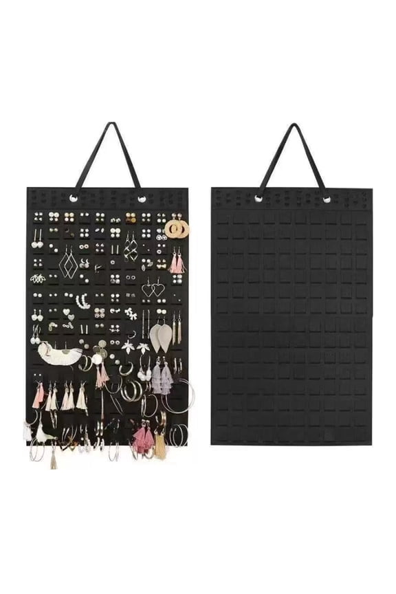 2PCS Earring Organizer Hanging Earring Holder, Holds Up To 330 Pairs, Soft Felt Wall Mount Earring Display Holder Stud Earrings Organizer for Women Girls