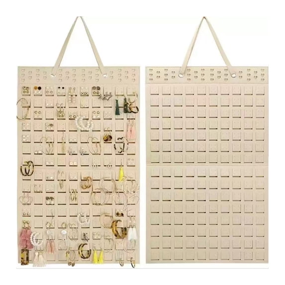 2PCS Earring Organizer Hanging Earring Holder, Holds Up To 330 Pairs, Soft Felt Wall Mount Earring Display Holder Stud Earrings Organizer for Women Girls