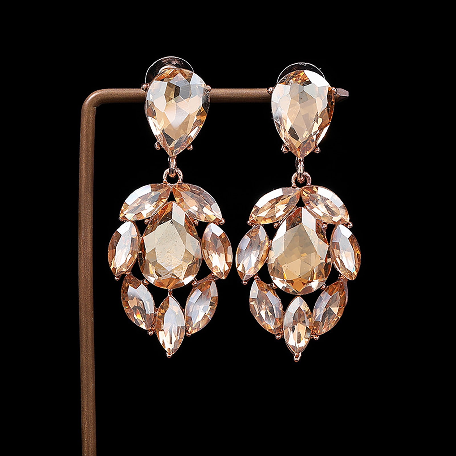 2PCS Earrings Fashion Earrings Stainless Steel Round Women Creative