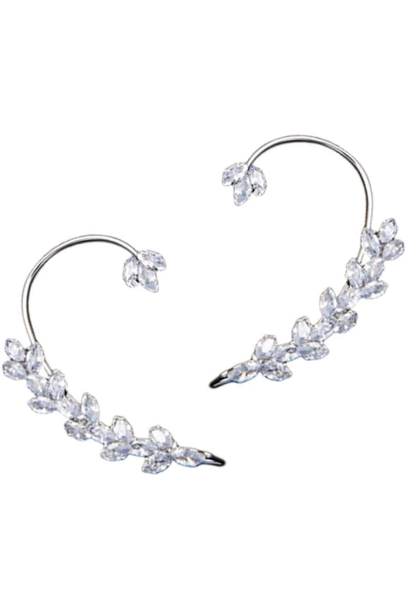 2PCS Earrings Hook Without Pierced Ear Bone Clip Ear Clip,Wheat-ear ear cuff