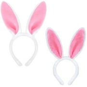 2PCS Easter Bunny Ears Headbands, Bunny Ears Headbands, Easter Bunny Costume Accessories for Kids Women Girls, Party Favors, Easter Eggs, Easter Baskets