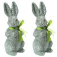thumbnail image 1 of 2PCS Easter Decoration Sparkling Foam Bunny Figurine with Bow tie 8.6" Glitter Rabbit Tabletop Ornament for Easter Centerpieces Spring Home Office Table Decor, 1 of 7