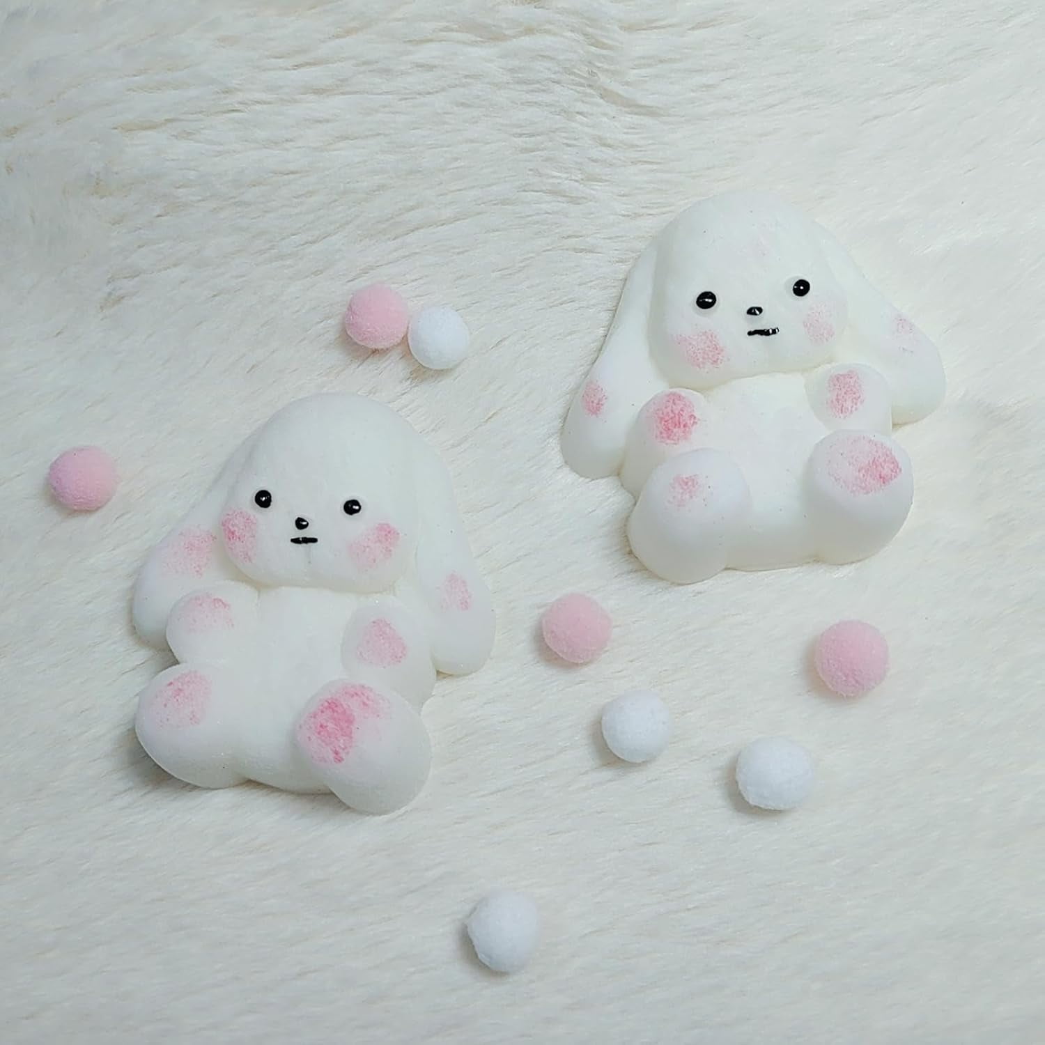 2PCS Easter Taba Squishy Rabbit Squeeze Toys, Cute Taba Squishies ...